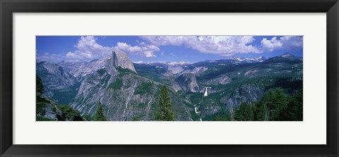 Framed Nevada Fall And Half Dome, Yosemite National Park, California Print