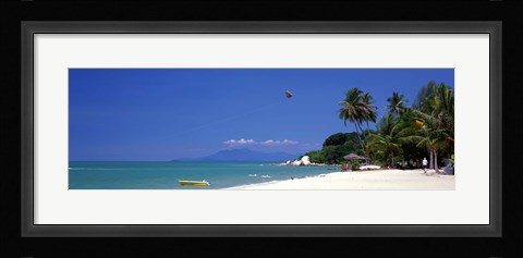 Framed White Sand Beach Penang Malaysia Print