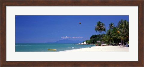 Framed White Sand Beach Penang Malaysia Print