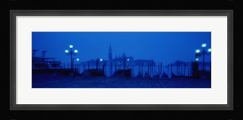 Framed Church of San Giorgio Maggiore with Gondolas Venice Italy Print