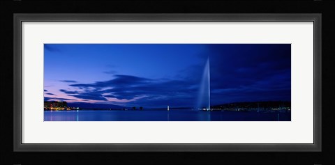 Framed Geneva Switzerland (horizontal) Print