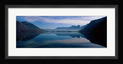 Framed St. Wolfgangsee and Alps Salzkammergut Austria Print
