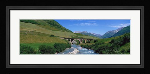 Framed Railway Bridge Switzerland Print