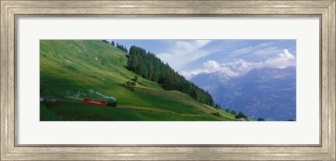 Framed Steam Train near Brienz Switzerland Print