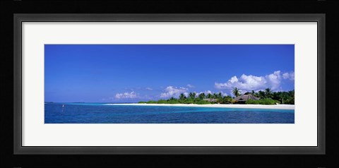Framed Beach Scene Maldives Print