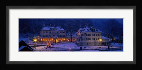 Framed Christmas Lights, Hohen-Schwangau, Germany Print