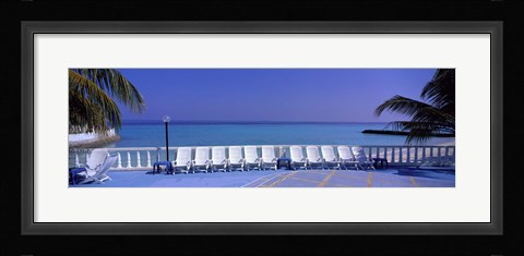 Framed Lounge Chairs, Giraavaru, Maldives Print