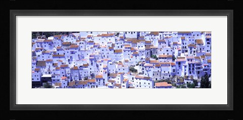 Framed White washed buildings, Casares, Andalucia, Spain Print