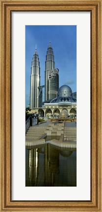 Framed Mosque and Petronas Towers Kuala Lumpur Malaysia Print