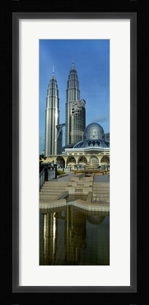 Framed Mosque and Petronas Towers Kuala Lumpur Malaysia Print