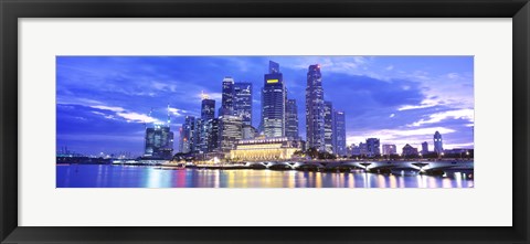 Framed Evening, Singapore Print