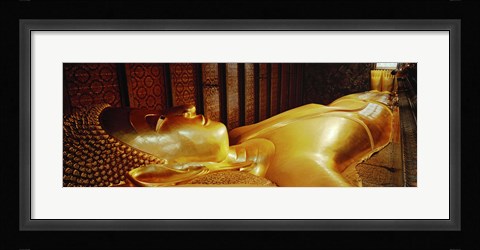 Framed Thailand, Bangkok, Wat Po, Reclining Buddha Print