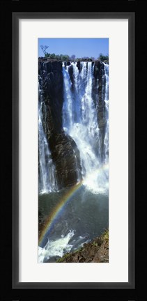 Framed Victoria Falls Zimbabwe Africa (vertical) Print