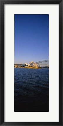 Framed Buildings on the waterfront, Sydney Opera House, Sydney, New South Wales, Australia Print