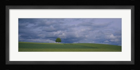 Framed Storm clouds over a field, Zurich Canton, Switzerland Print
