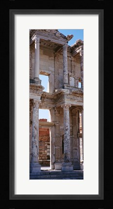 Framed Turkey, Ephesus, facade of library ruins Print