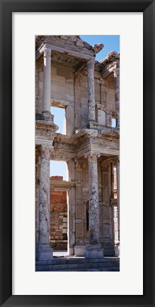 Framed Turkey, Ephesus, facade of library ruins Print