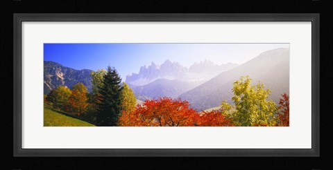 Framed Dolomites Alps in spring, Italy Print