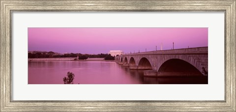 Framed Memorial Bridge, Washington DC, District Of Columbia, USA Print