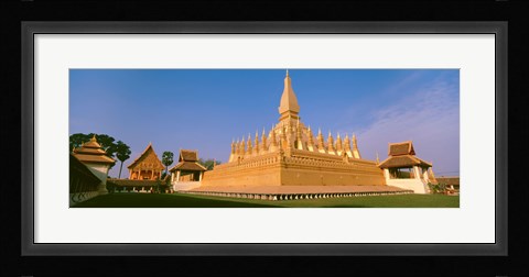 Framed Pha That Luang Temple, Vientiane, Laos Print