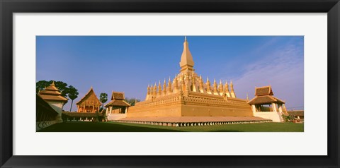 Framed Pha That Luang Temple, Vientiane, Laos Print