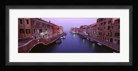 Framed Buildings along a canal, Cannaregio Canal, Venice, Italy Print