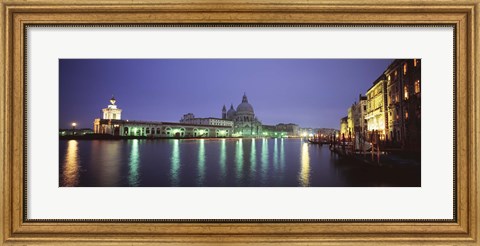 Framed Grand Canal, Venice, Italy (night) Print