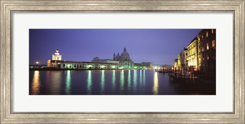Framed Grand Canal, Venice, Italy (night) Print