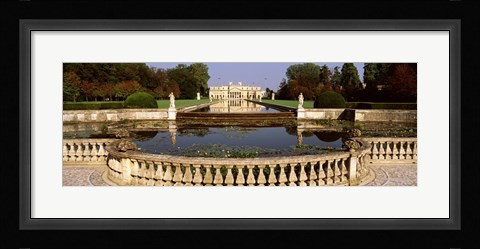 Framed Canal in front of a building, Brenta Canal, Villa Pisani, Venice, Italy Print