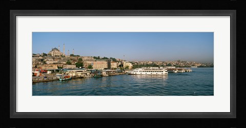 Framed Buildings at the waterfront, Istanbul, Turkey Print