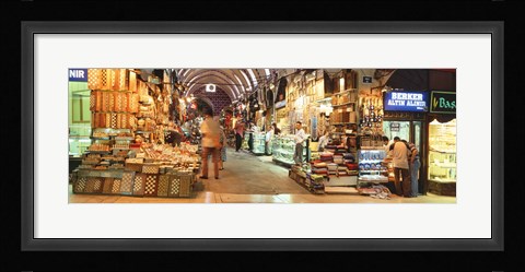 Framed Bazaar, Istanbul, Turkey Print