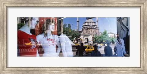 Framed Window Reflection, Istanbul, Turkey Print