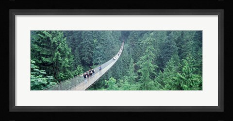 Framed Capilano Bridge, Suspended Walk, Vancouver, British Columbia, Canada Print