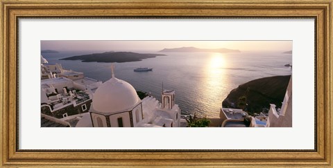 Framed View of Santorini, Greece Print