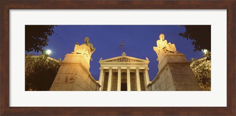 Framed Statues at Art Academy, Athens, Greece Print