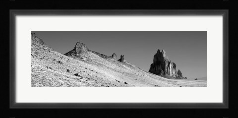 Framed USA, New Mexico, Shiprock Peak, View of a landscape Print