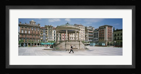 Framed Plaza Del Castillo, Pamplona, Spain Print