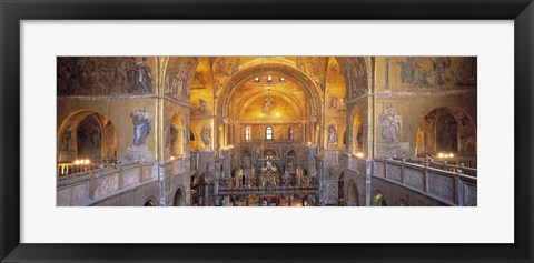 Framed San Marcos Cathedral, Venice, Italy (wide angle) Print