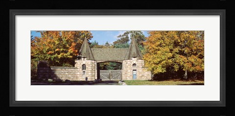 Framed USA, Maine, Mount Desert Island, Acadia National Park, Jordan Pond Gatehouse, Facade of a building Print