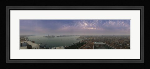 Framed Aerial view of a cityscape, Venice, Veneto, Italy Print