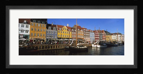 Framed Buildings On The Waterfront, Nyhavn, Copenhagen, Denmark Print