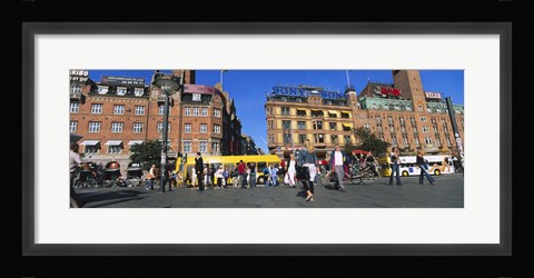 Framed Low Angle View Of Buildings In A City, City Hall Square, Copenhagen, Denmark Print