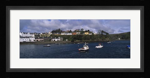 Framed Portree, Isle Of Skye, Scotland, United Kingdom Print