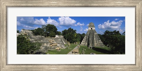 Framed Ruins Of An Old Temple, Tikal, Guatemala Print