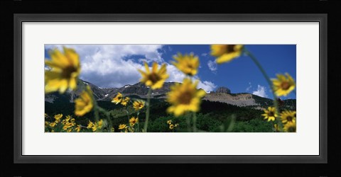 Framed Low Angle View Of Mountains, Montana, USA Print
