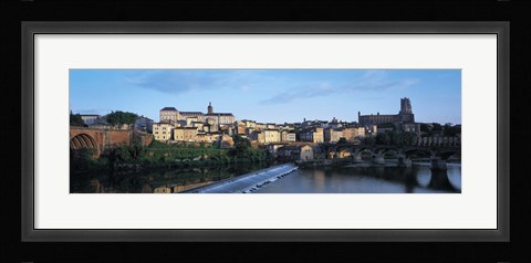 Framed Arch bridge across a river, River Tarn, Albi, France Print