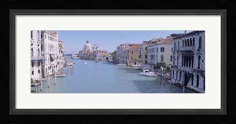 Framed Buildings Along A Canal, Santa Maria Della Salute, Venice, Italy Print