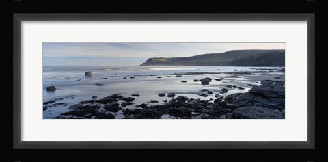 Framed Rocks On The Beach, Robin Hood's Bay, North Yorkshire, England, United Kingdom Print