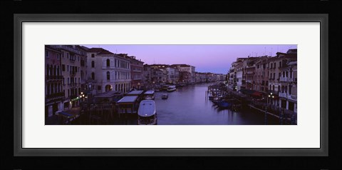 Framed Buildings Along A Canal, Venice, Italy Print