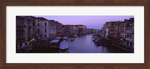 Framed Buildings Along A Canal, Venice, Italy Print